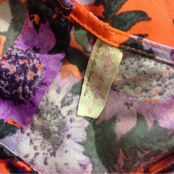 Free People Tangerine Floral Parker Dress - Picture 4 of 4